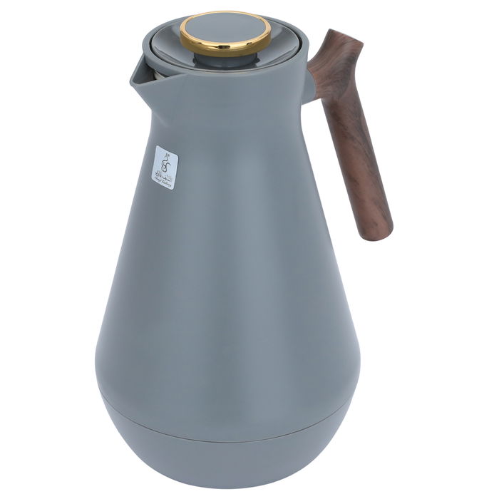 Amada thermos dark gray with wooden handle 1.5 liter image 2