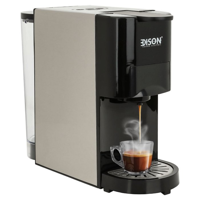 Edison Coffee Maker Steel 0.8 Liter Black 1450 Watt image 1