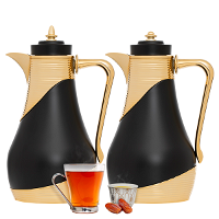 Lujain thermos set, black and gold, 1 liter, two pieces product image