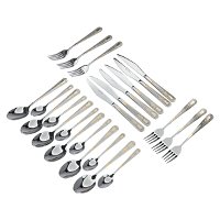 Bag of spoons, steel, silver and gold, 24 pieces product image
