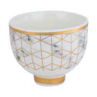 Arabic coffee cups with gold pattern, 12 pieces product image