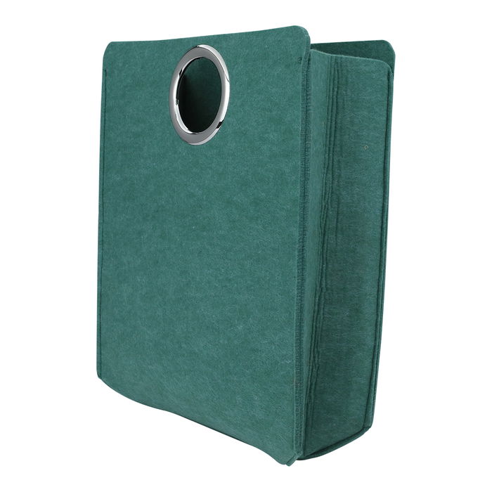 Green thermos bag square with steel hand image 2