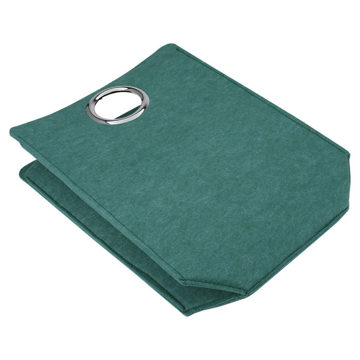 Green thermos bag square with steel hand image 5