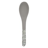 Grey silicone spoon with marble handle product image