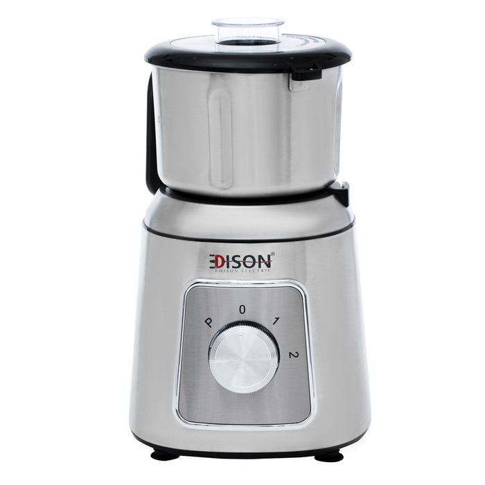 Edison coffee grinder 400gm silver steel 450w image 2