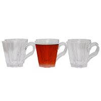 Al Saif Gallery tea cups set with glass handle 6 pieces product image