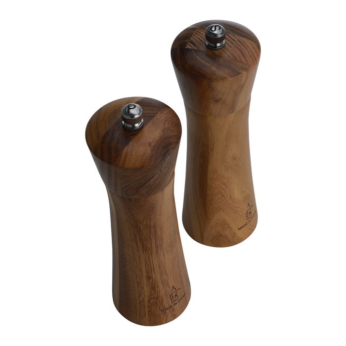 Two-piece wood salt and pepper mill image 2