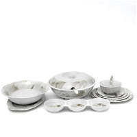Melamine Deluxe dining set of 45 pieces product image
