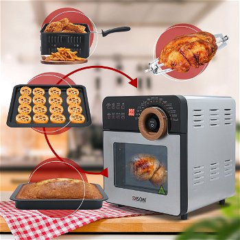 Edison Air Fryer 16 Functions 14.5 Liters Silver 1700 Watts image 8