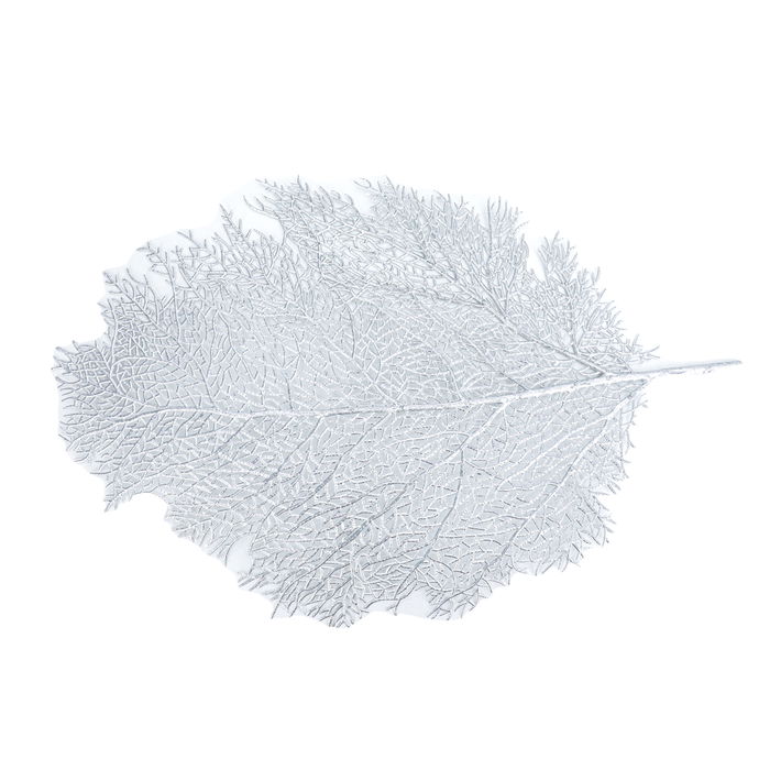 Silver leaf shape tablecloth image 1