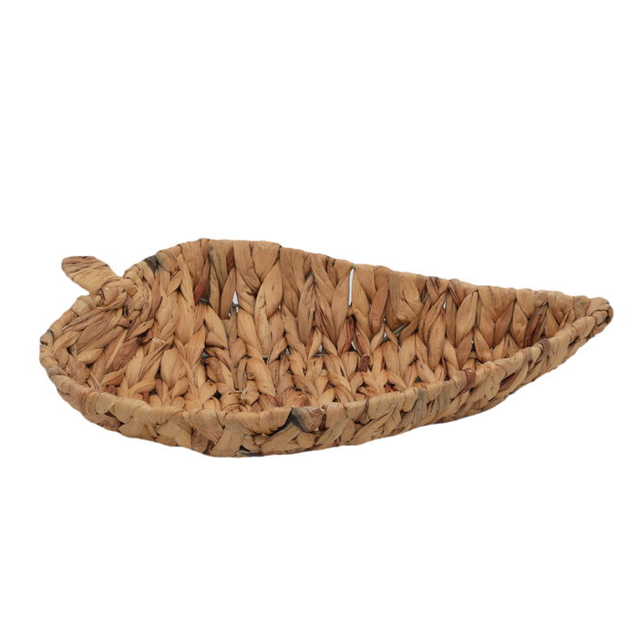 Leaf shape wicker serving basket image 1