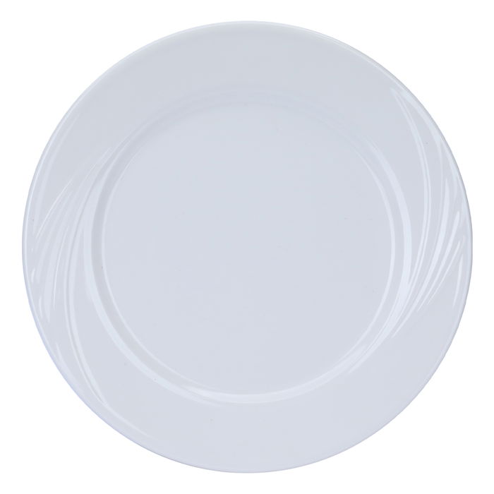 9.5 inch flat round melamine plate image 1