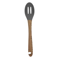 Silicone service spoon with wood handle product image