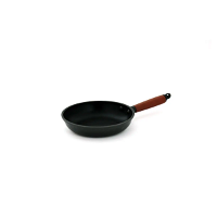 ROCKY black frying pan with brown handle 18 cm product image