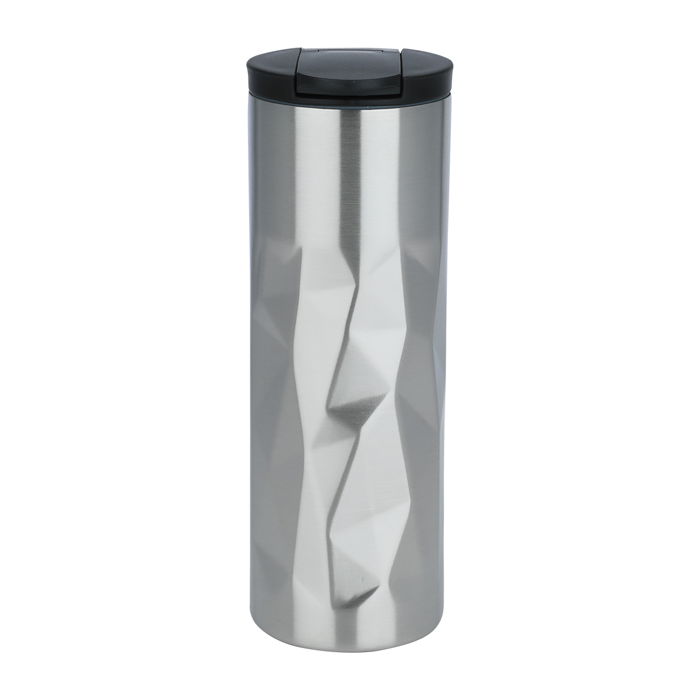Thermos mug, crystal silver steel, 450 ml image 1