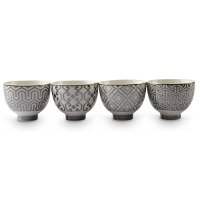 Cups Set - Ceramics - White - Engraved - 1 2 piece product image