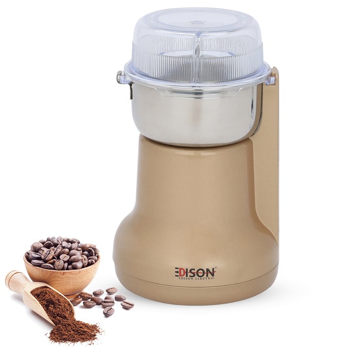 Edison Coffee Grinder Mini 180W Gold image 1