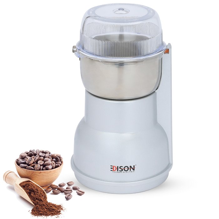 Edison large silver coffee grinder 250 watts image 1