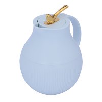 Royal 6 Plus Deluxe Thermos 0.95 Liter Blue Light Gray Matte Gold Asfura Press ROYAL product image