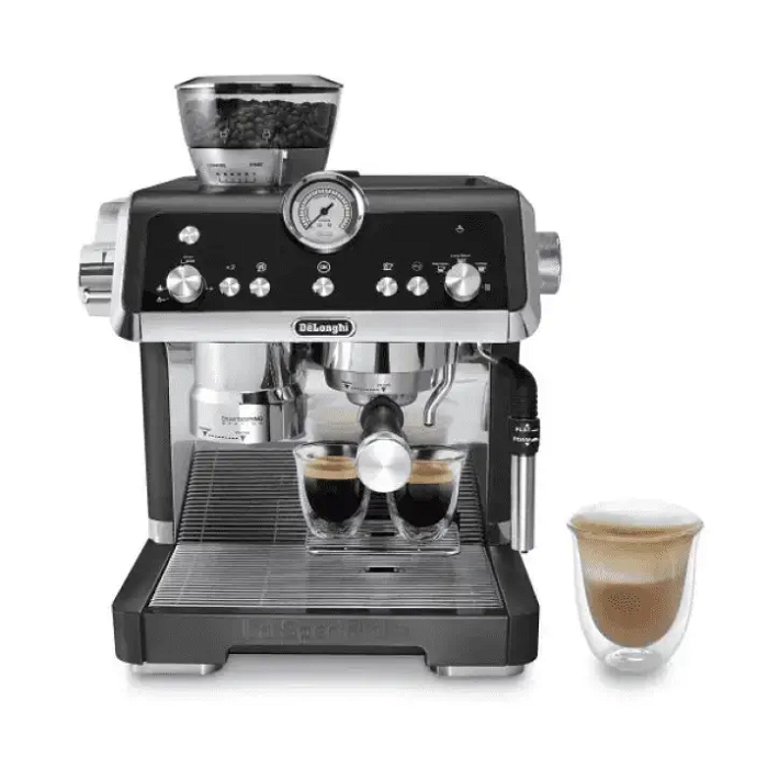 De'Longhi coffee machine, 2 liters, black steel, 1450 watts image 1