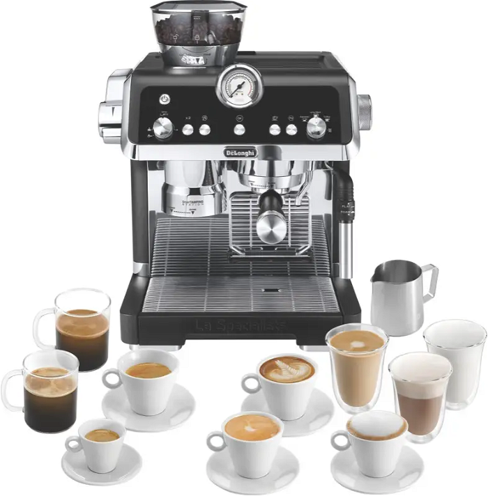 De'Longhi coffee machine, 2 liters, black steel, 1450 watts image 6