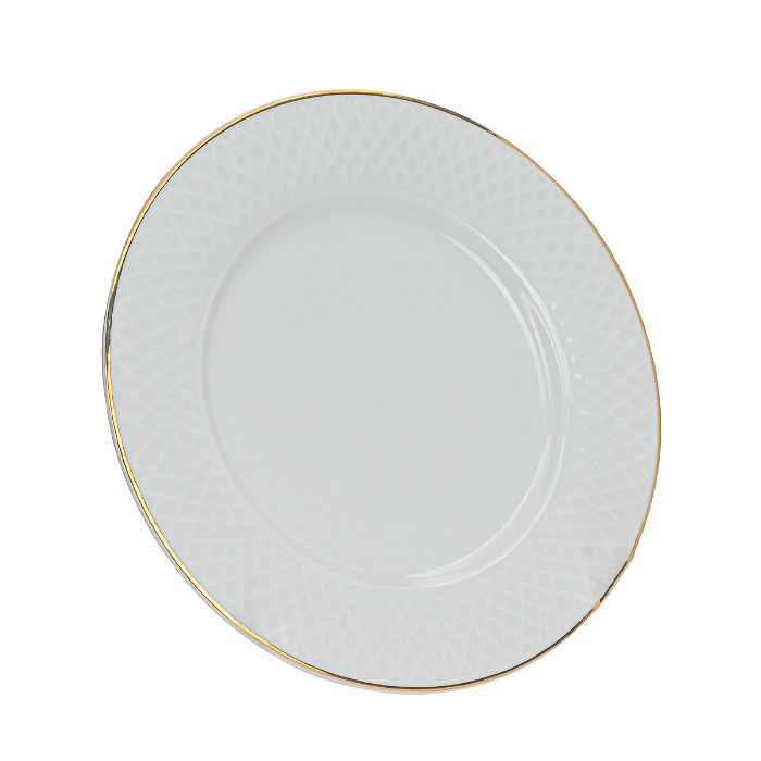 Porcelain dinner set, with a golden line, 66 pieces image 12