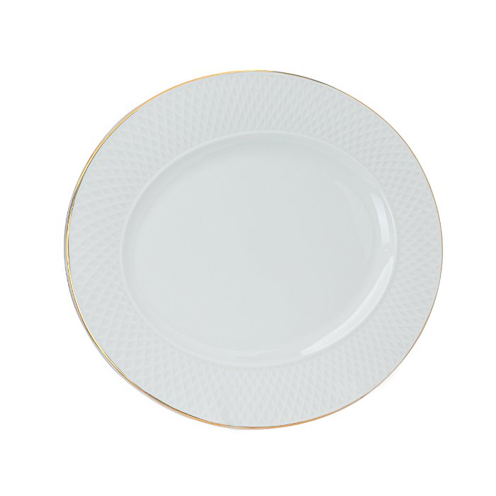 Porcelain dinner set, with a golden line, 66 pieces image 16