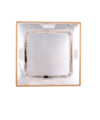 Al-Saif serving tray, single, jumbo, rectangular, nickel-gilt product image