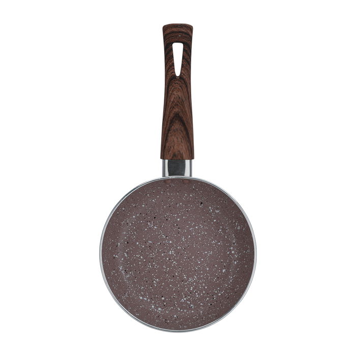 Granite pan brown with wood hand 10cm image 3