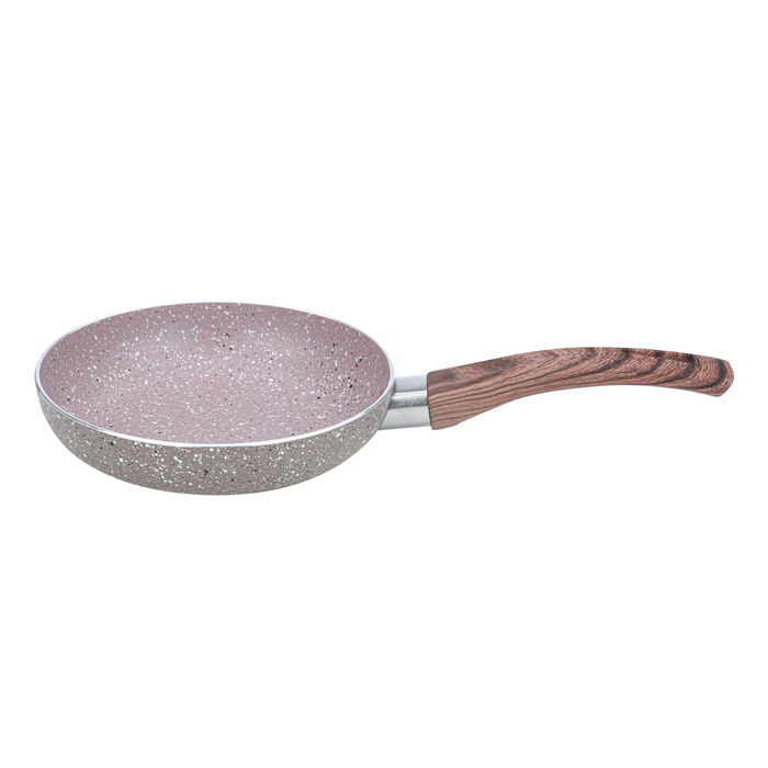 Granite pan with wood hand 14cm image 1