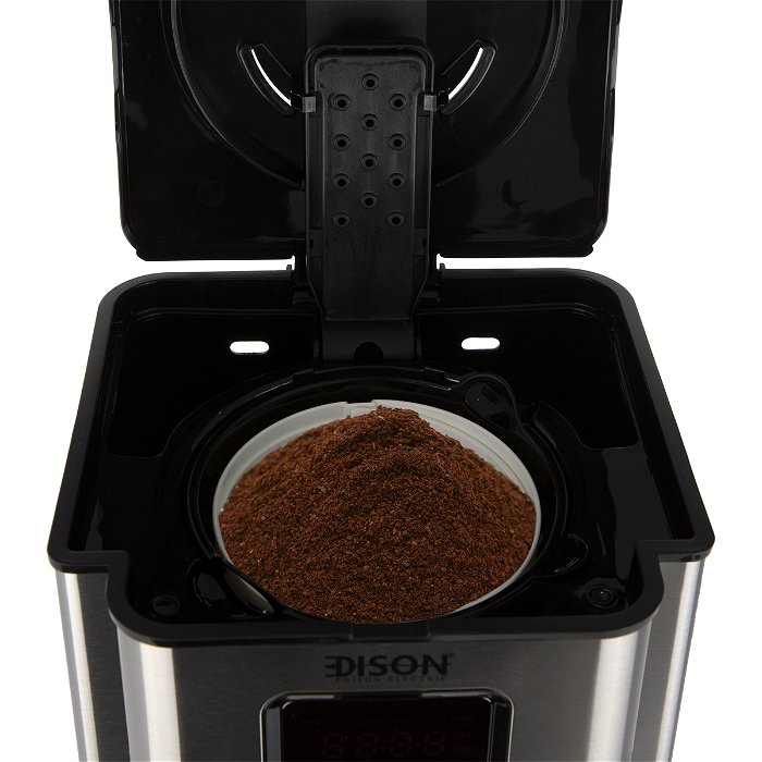 إديسون ماكينة قهوة 1.8لتر استيل أسود 1000 واط image 6