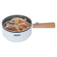 EDISON . White Multifunction Electric Cooker With Light Wooden Handle 1.2 Liter 1000 Watt product image