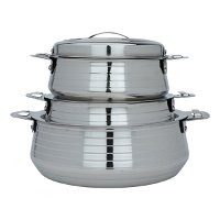 Maxima Food Keeper Set, Silver, 3 Pieces 1.0,1.5,2.5 product image