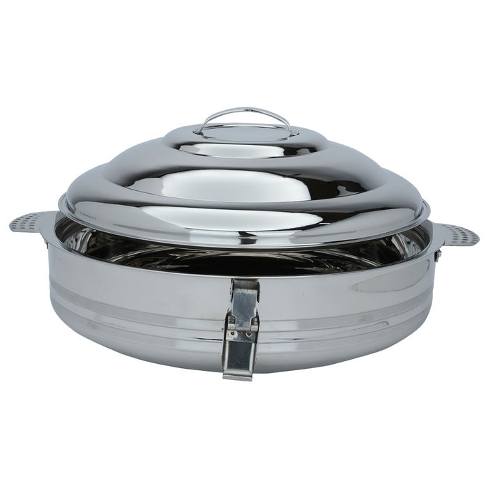 Round steel cooker with 16 liter lid image 3