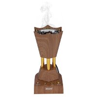 Edison Light Wooden Electric Orchid Incense Burner 360W product image