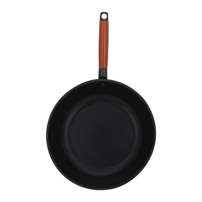 Rocky Pan, deep black with brown handle 28 cm image 3