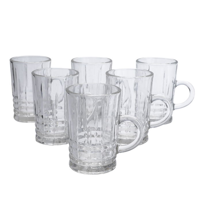 Max Practical Tea Pialat Set With Glass Hand 6 Pieces image 2