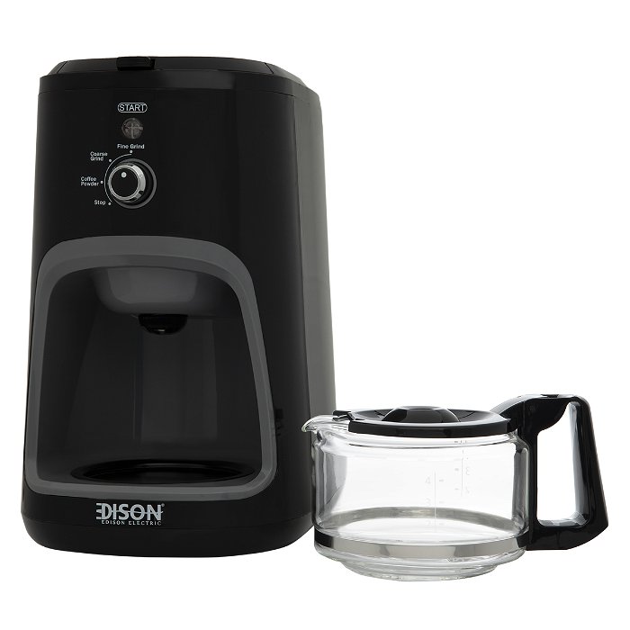 Edison coffee machine and grinder 36gm black 900w image 3