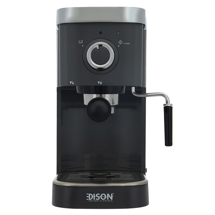 إديسون ماكينة قهوة اسبريسو 1.2لتر رمادي 1450 واط image 2