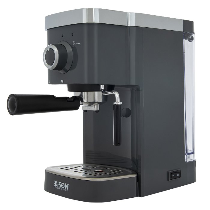 إديسون ماكينة قهوة اسبريسو 1.2لتر رمادي 1450 واط image 3