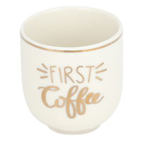 Espresso cup, white porcelain product image