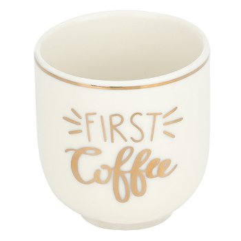 Espresso cup, white porcelain image 1