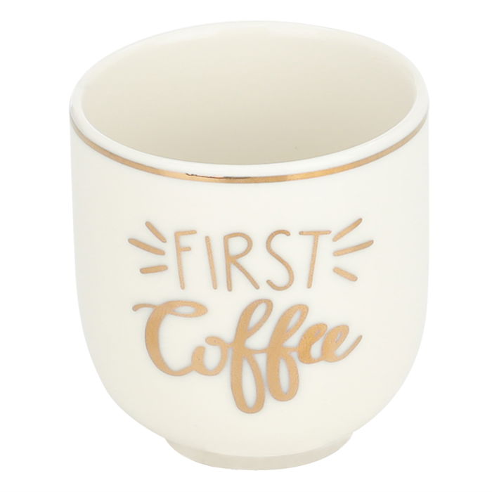 Espresso cup, white porcelain image 1