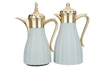 Light Gray Dallah Set With Golden Handle (1, 0.7) Liter product image