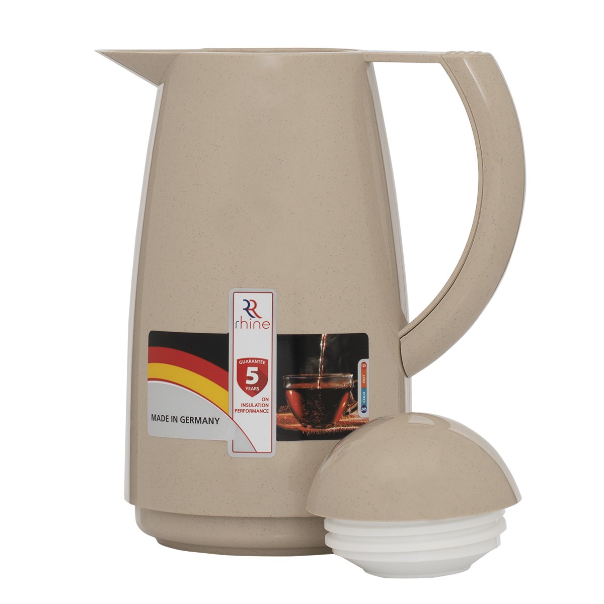 Thermos for coffee from Al Saif Gallery, 5 years guarantee, brown 
