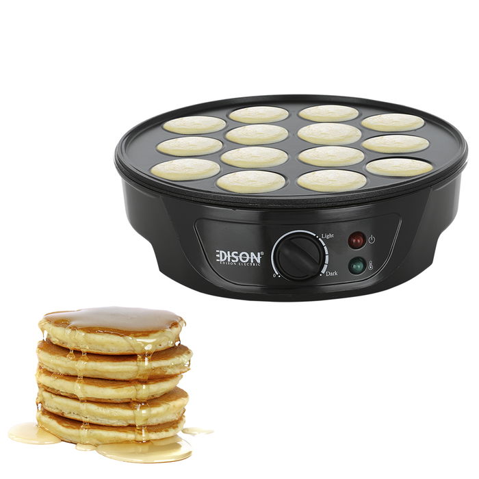 Edison Mini Pancake Maker, Black 14 Eyes Small 750 Watts image 3