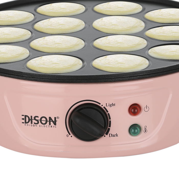 Edison Mini Pancake Maker, Pink 14 Eyes Small 750W image 4