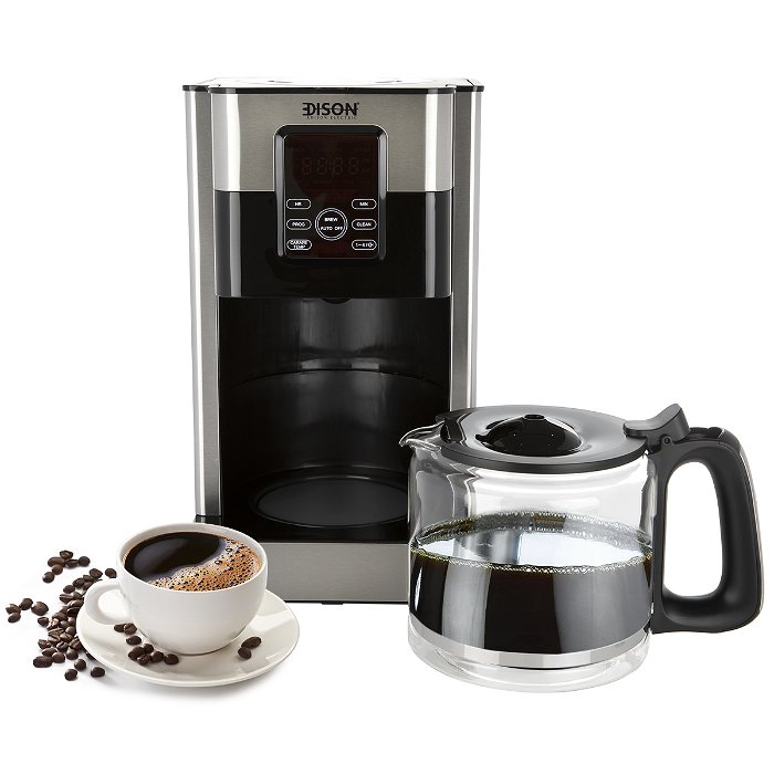 إديسون ماكينة قهوة 1.8لتر استيل أسود 1000 واط image 3