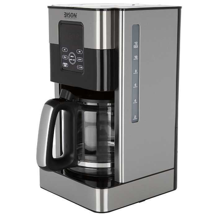 إديسون ماكينة قهوة 1.8لتر استيل أسود 1000 واط image 2