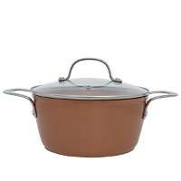 Rocky Cooking Pot Glass Hand Lid Steel 24 cm Brass product image